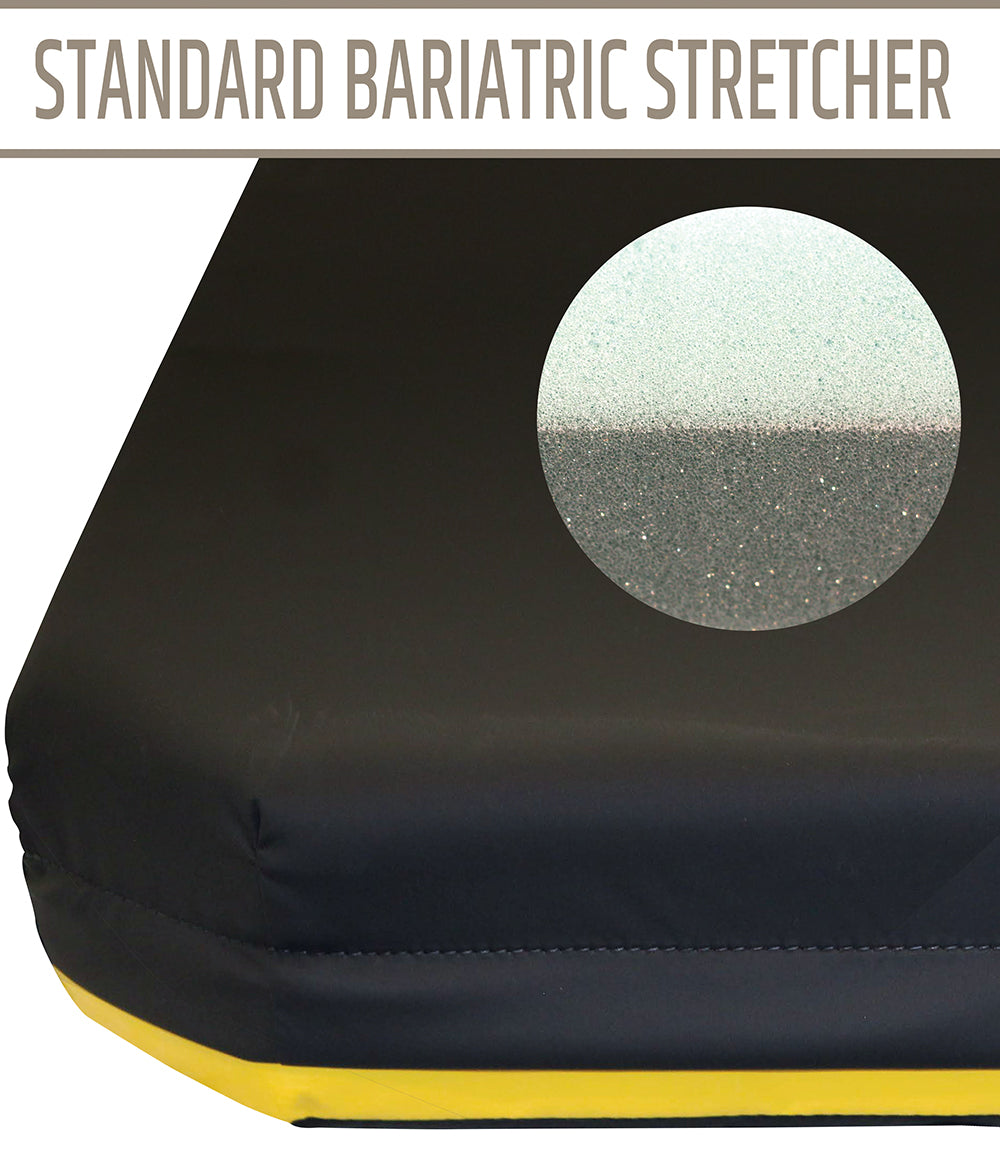 Standard Bariatric Stretcher - 24x76x4 - 8 Taper @ Head - mattress